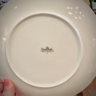 MCM Germany Rosenthal-Continental "Crystalline Blue" china set with white inside, iridescent lavender/blue exterior