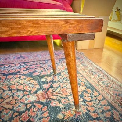 MCM George Nelson-style slatted bench/coffee table