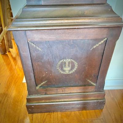 Antique 1850s grandfather clock, made in Connecticut