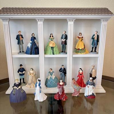 Franklin Mint "Gone With The Wind" series - Scarlett O'Hara, Rhett Butler, the first husband, Mammy, Prissy, Melanie,...