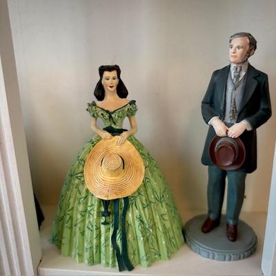 Franklin Mint "Gone With The Wind" series - Scarlett O'Hara, Rhett Butler, the first husband, Mammy, Prissy, Melanie,...