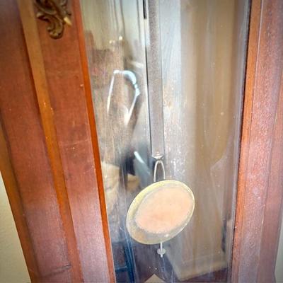 Antique 1850s grandfather clock, made in Connecticut