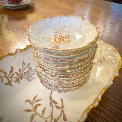 Limoges France tray and small plates