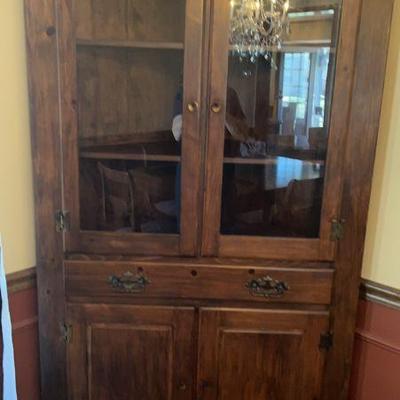 Corner China Hutch
