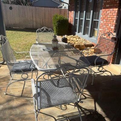 Rod Iron Patio Furniture Table And Chairs
