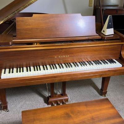 K. Kawai Grand Piano and bench.
