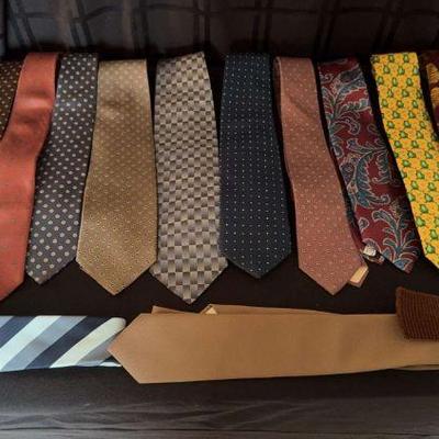 Mystery Men’s Tie Lot 17 Ties- Lands End, Christian Dior, iPod
