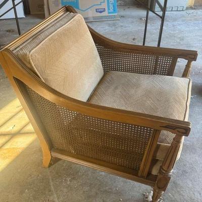 Vintage Mid Century Antique Wicker Chair

