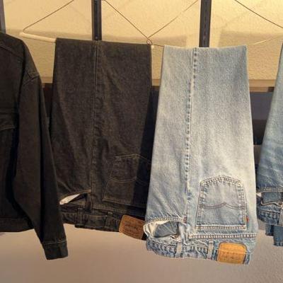 Levi’s Jean Black Jacket And 3 Pairs Levi’s Jeans

