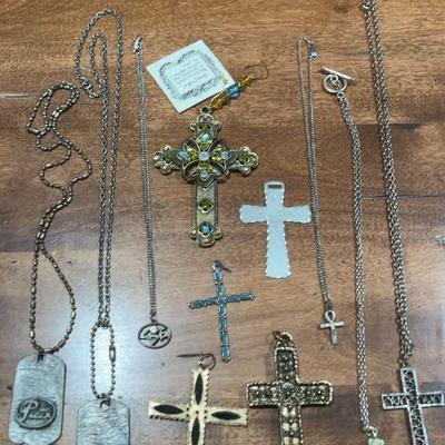 Cross Necklaces And Love, Peace Necklaces
