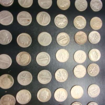 Silver Dimes And 2 Silver Nickels
