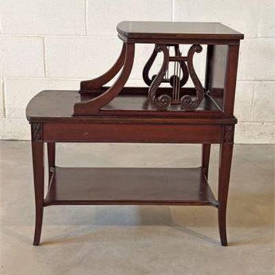 Lyre Mahogany End Table .jpg