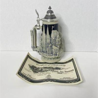 Limited Edition Thewalt German Beer Stein W/COA .jpg