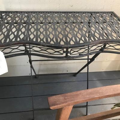 metal table $99
31 X 16 1/2 X 29"