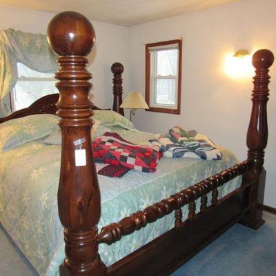 King 4 poster bed