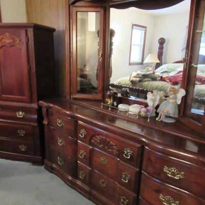 dresser and wardrobe