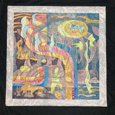 Ct693v prayer” by he neng, original limited edition silk screen