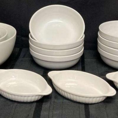 Ct679 modern white bowl collection