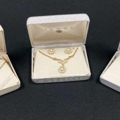 Ct722 three necklace sets by roman