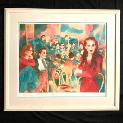 Ct695v joanna zjawinska signed serigraph should i stay or should i go”