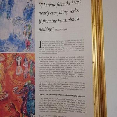 Marc Chagall – “ Musical Bouquet ” Lithograph
