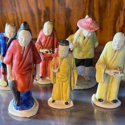 Chinese figurines a few with repairs