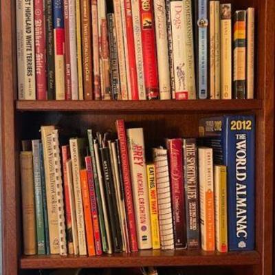 Select from small bookcase with great variety