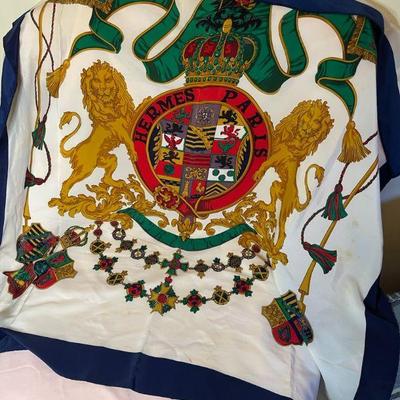 Hermes paris scarf costume jewelry pieces
