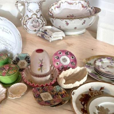 Patterned ceramics lenox limoge & others