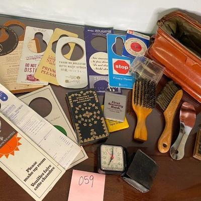 Vintage travel kit well traveled acessories