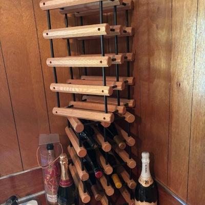 Wine racks wood metal