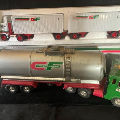 Vintage 60 s japan consolated toy freighters