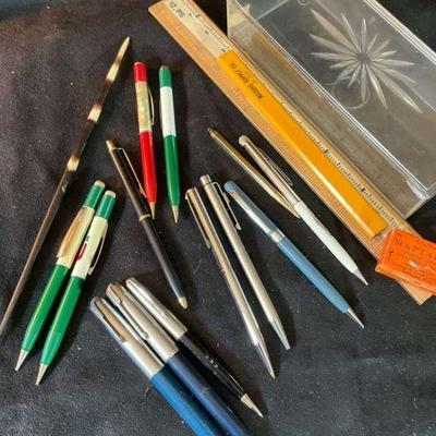 Parker 51 fountain pen porcupine quil & other vintage pens