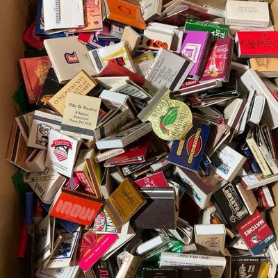 Box full of collectible matches