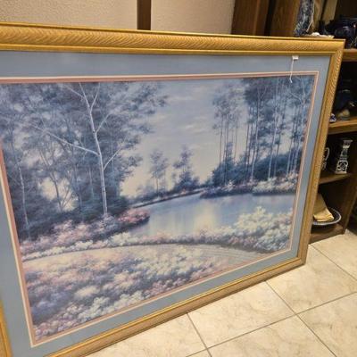 We know the print is faded but this frame is gorgeous and HUGE!