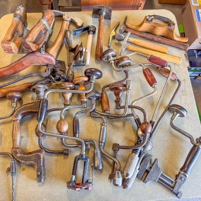 Some of the tools to be sorted into over 250 auction lots