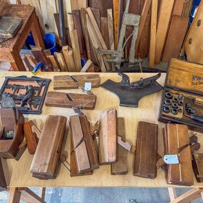 Some of the tools to be sorted into over 250 auction lots