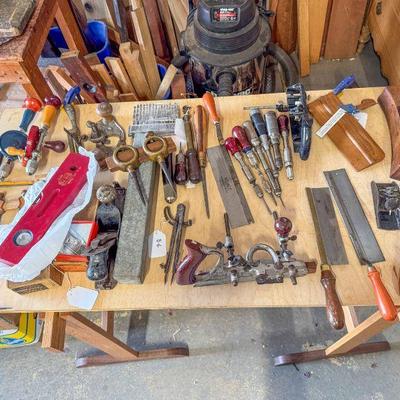 Some of the tools to be sorted into over 250 auction lots