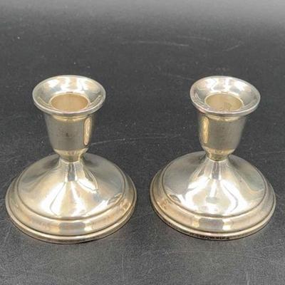 Sterling Silver Candle Holders