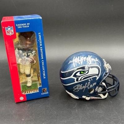 Seahawks Sean Alexander Autograph Signed mini Helmet 