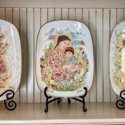 Edna Hibel collection of limited edition plates and figurines