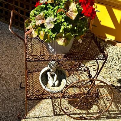 Iron plant cart