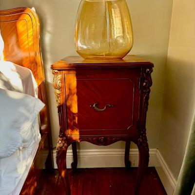 Antique side table to twin set