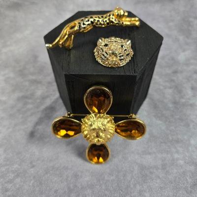 big cat brooch