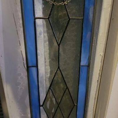 A stained glass panel