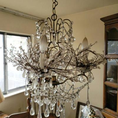 A beautiful chandelier makes any room bright!