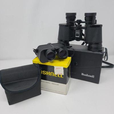 Two Pair Vintage Bushnell Binoculars