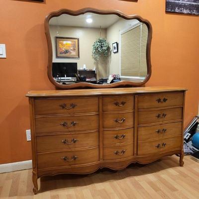 Large Dixie Dresser With Mirror 1960's