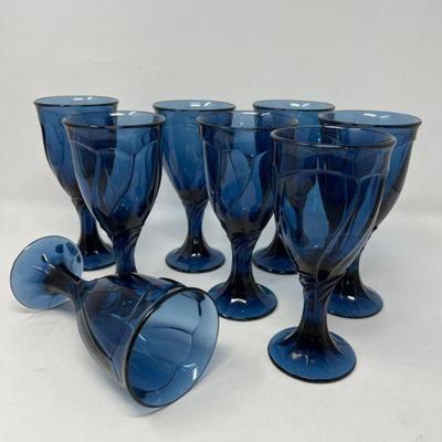 Noritake Blue Sweet Swirl Water Goblets
