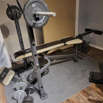 Marcy Weight Bench With Extras
